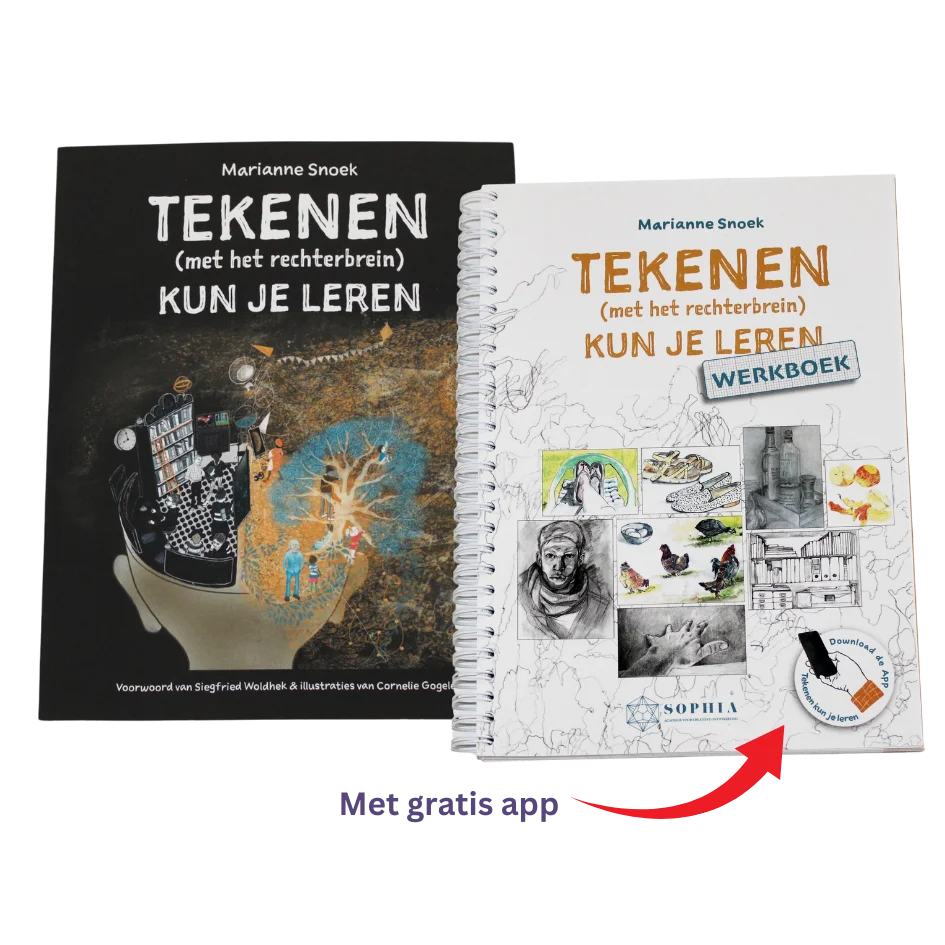 Duo pakket Tekenen (met het rechterbrein) kun je leren